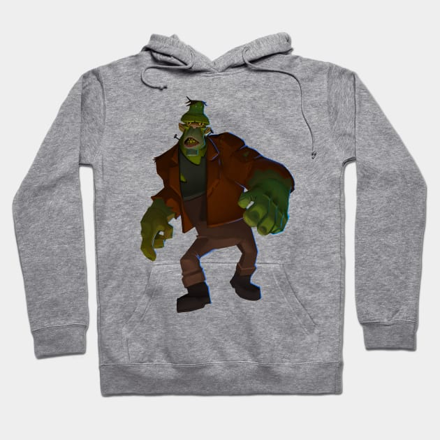 Frankenstein Hoodie by JoshNelsonArt